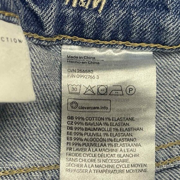 Brock Collection X H&M Women's Light Wash Straight Leg Denim Jeans SIZE 10 - Picture 5 of 6